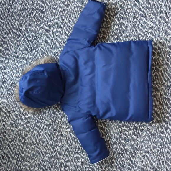 Baby Gap Warmest Snorkel Down Parka, 18-24 months, Comet Blue - Picture 2 of 6